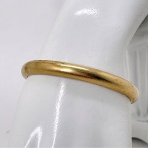 Monet, Vintage Thin Gold Cuff Bracelet